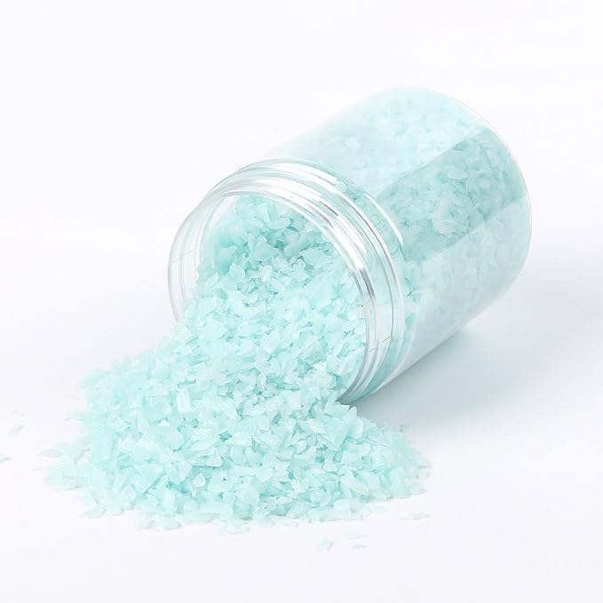 Shiny Stone Glow in The Dark Aquarium Gravel Sand, Aqua, 3-5mm | Neon, 305g/0.67lbs, For Fish Tank and Fairy Garden, Decorative Rocks, Home Decor