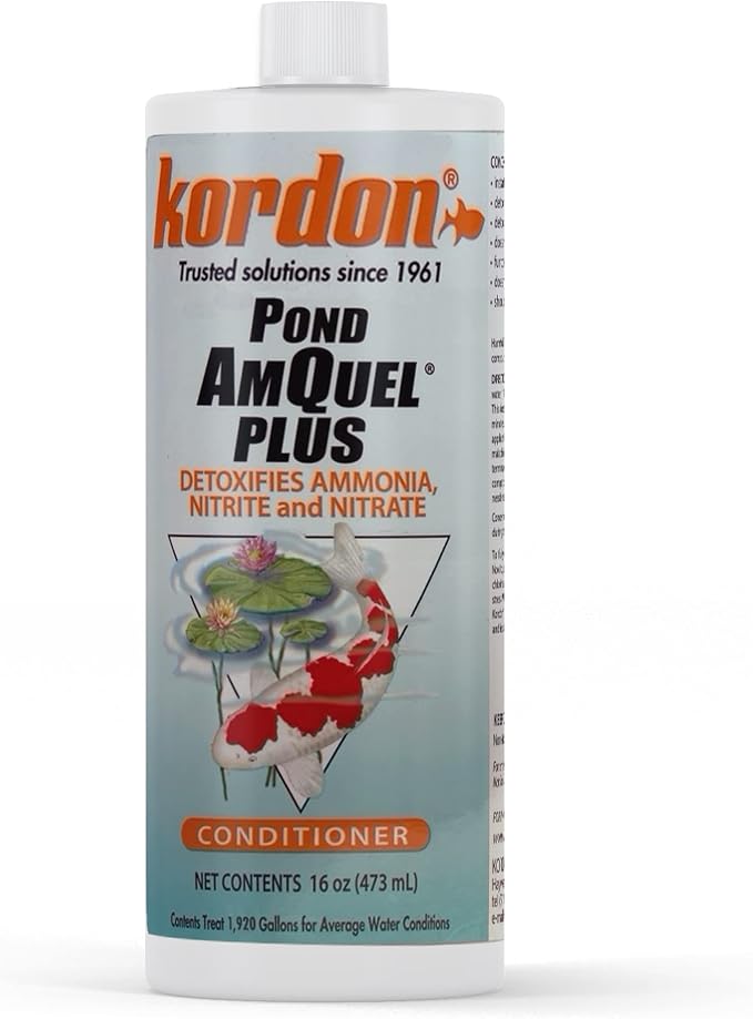 KORDON #30016 Pond AmQuel Plus for Aquarium, 16-Ounce