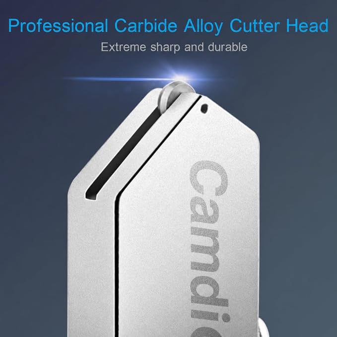 Glass Cutter 2mm-20mm, Glass Cutting Tool with Glass Oil & 3 Carbide Heads | 2-20 mm Glass Cutting, 3 Replaceable Carbide Heads, Automatic Oil Feed, Glass Cutting Oil, Mirror, Mosaic & Stained Glass
