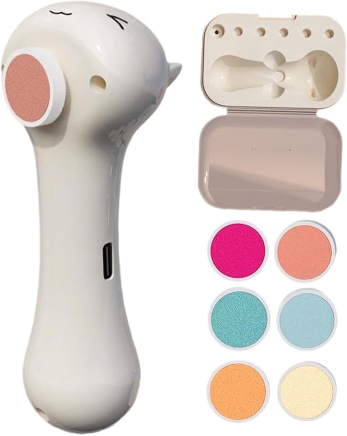 Cat Nail Grinder - 150mAh, Electric Bird Claw Cutter, 6 Replacement Heads | Reusable Puppy Nail Polishing Machine with Durable Design for Conure Cockatiel Parrot Parakeet Budgies Lovebird Macaw Do