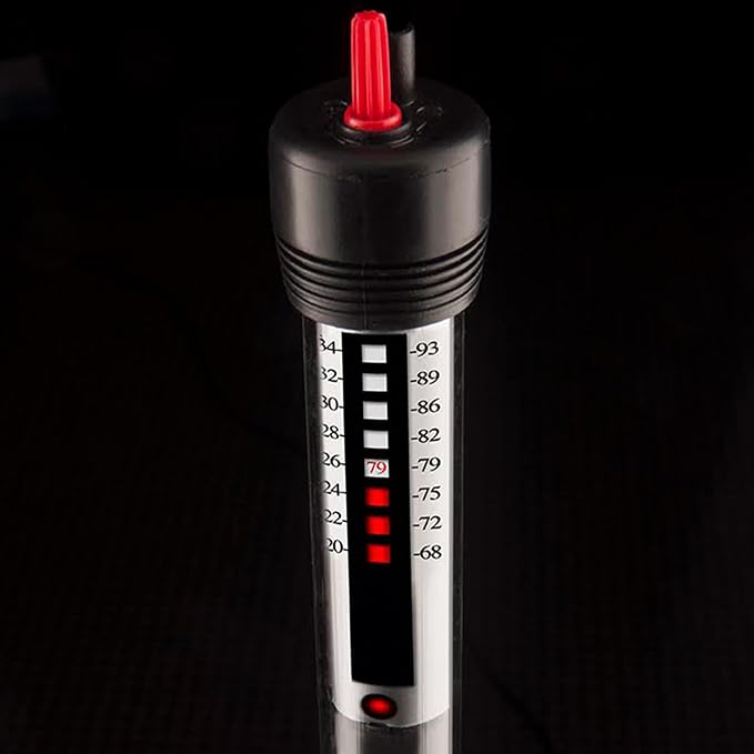 Aquatop 150W Aquarium Submersible Glass Heater – Fully Submersible for Fish Tanks Up to 40 Gallons, 68-93F Adjustable Temperature Range, Fresh & Saltwater Use, Aquarium Heaters, GH-150