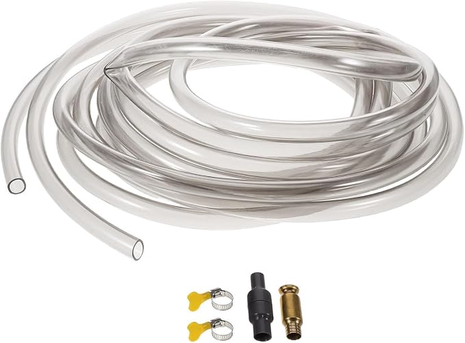 Fish Tank Vacuum Cleaner and Water Change Kit with Clamp 5m PVC Siphon Hose for Gravel Cleaning and Efficient Water Transfer in Freshwater and Saltwater Betta Tanks
