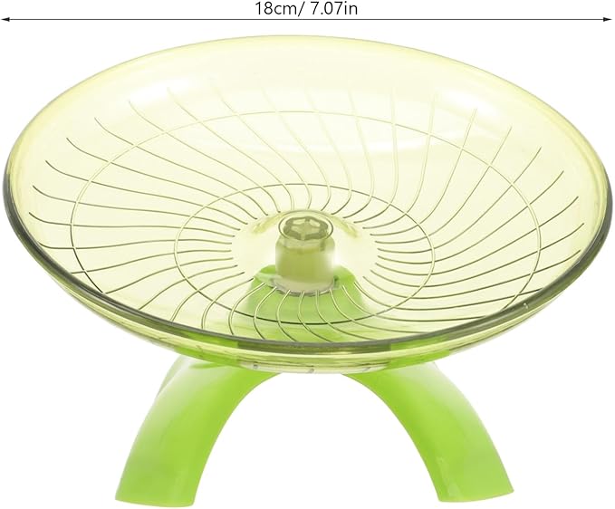 Balacoo Hamster Wheels, Hamster Flying Saucer Running Wheel Hedgehog Chinchilla Exercise Wheel Pet Toys, Light Green