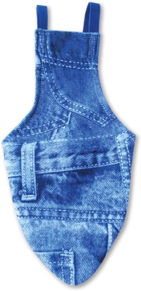 Avian Fashions FeatherWear FlightSuit Wide(7) Bird Diaper in Denim Print
