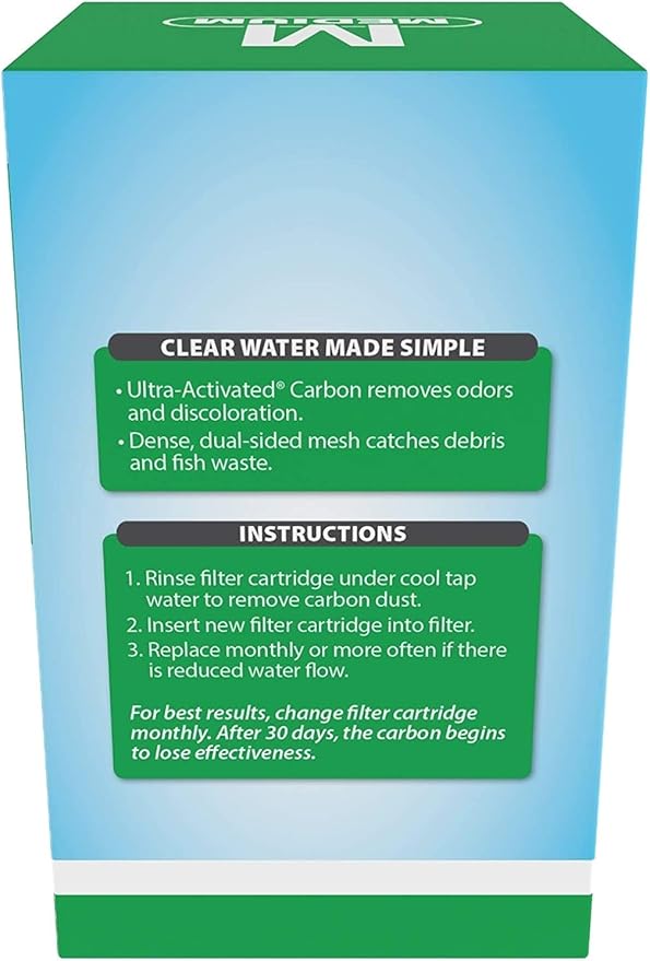 Tetra Whisper Bio-Bag Medium Filter Cartridges for Aquariums, 3 Count, Ready to Use, Fits Tetra Whisper Fish Tank Filters 5-10 Gal, PF-10, IQ 10