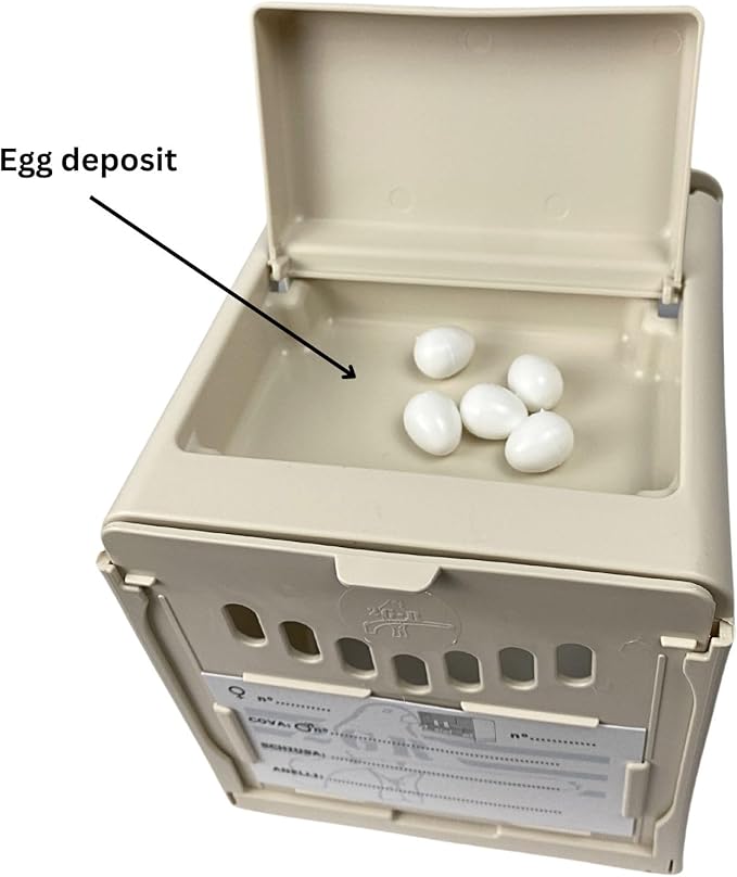 Plastic Bird Nest Box, Removable and Portable Nest Cup with Sliding Back Door for Easy Cleaning and Deposit to Store The Eggs of Canaries, Finches, Exotic Birds and Small Parrots