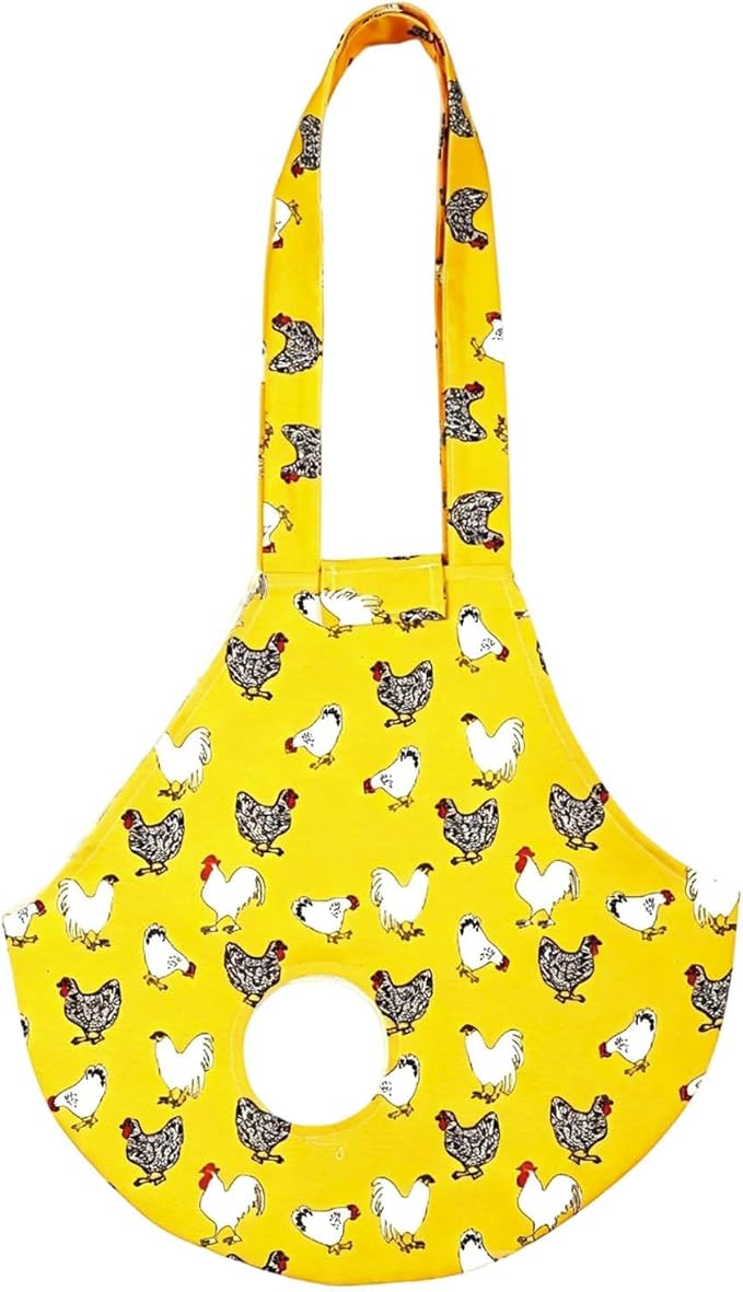 Chicken Carrier Sling Holder Bag with Handle, Driving Poultry Carriers Handbag for Farm Owners and Pet Lover Chicken Holder Poultry Travel (Yellow#B)