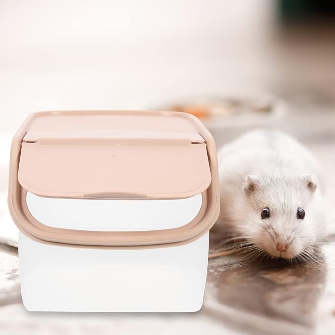 Ipetboom Hamster Sand Bath Chinchilla Bath House Wear-Resistant Bathtub for Small Pet