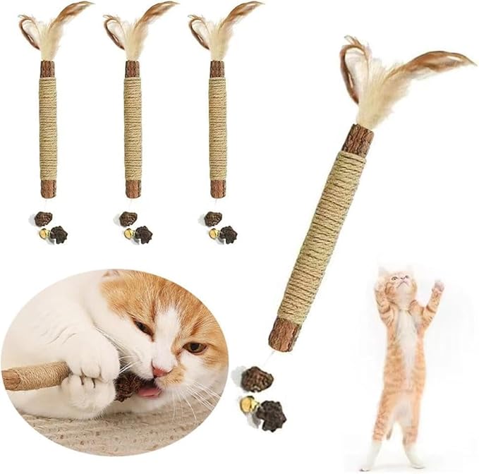 Silvervine Sticks for Cats,Cat Chew Toy for Dental Care,Silver Vine Sticks Cat,Natural Catnip Chew Toys for Kittens Teeth Cleaning,Cat Chew Sticks for Chewers,Edible Matatabi Cat Chew Sticks Toys