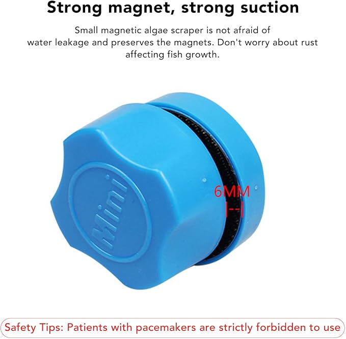 Small Aquarium Glass Cleaner, efficient Watercolor Scraper, Universal Magnetic Scraper, Ergonomic Smart Shape for Aquarium