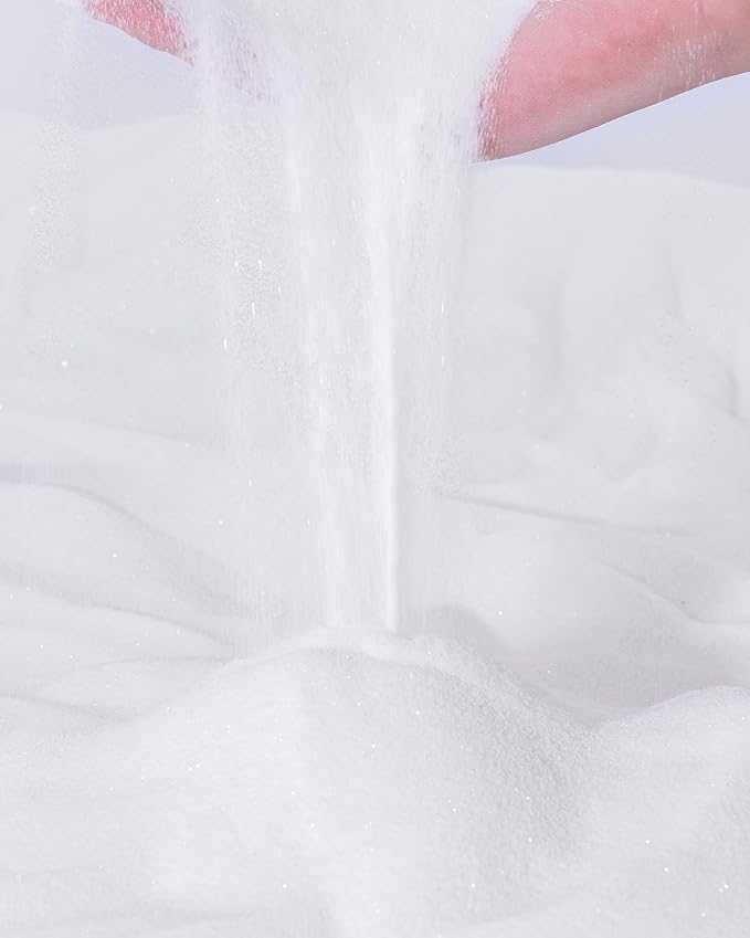 Niteangel Hamster Desert Bath Sand | No-Dust Bath or Potty Litter for Hamster Chinchillas Gerbil Mice Degu or Other Small Pets (White Sand, 6LB/96oz)