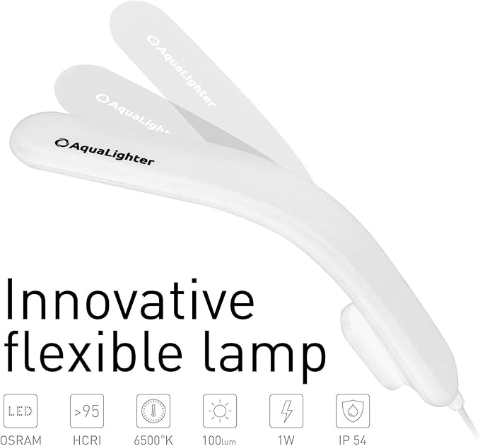 Clip On Fish Tank Light LED Flexible Aquarium Lamp for Plants | Plants & Fish Aquarium Lighting, Full Spectrum Grow Lamp, Easy Install, Safe Durable Waterproof for Freshwater, Saltwater