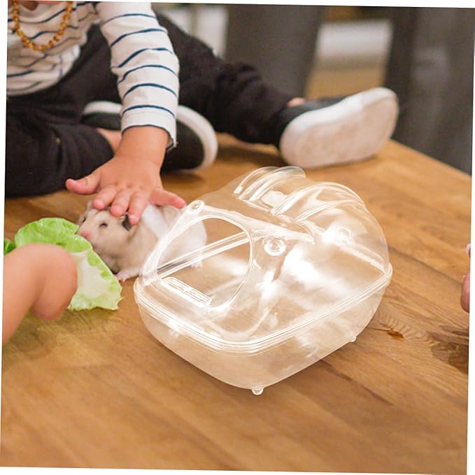 COLLBATH Hamster Bathroom Chinchilla Dust Bath Gerbil Bath Tub Compact Easy Maintenance