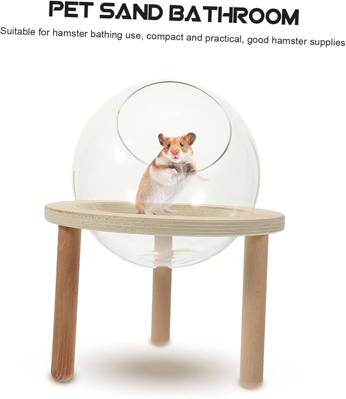 SUPVOX Chinchilla Bath Box Hamster Dust Bath Tub Wash Tub for Household Pet Supplies