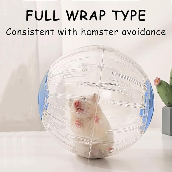 Large Hamster Wheel Sport Running Ball Hamster Toys for Hamsters Guinea Pig Mice Ferret Small Pet 7.3” x 7.3” x 7.3”