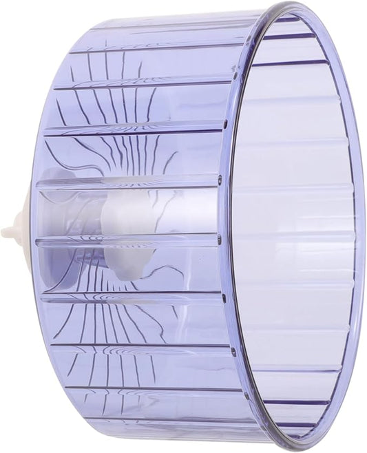 UPKOCH Silent Hamster Running Wheel Dual-Bearing Crystal Exercise Wheel for Hamsters Gerbils Hedgehogs and Chinchillas Noiseless 10-inch PET Plaything