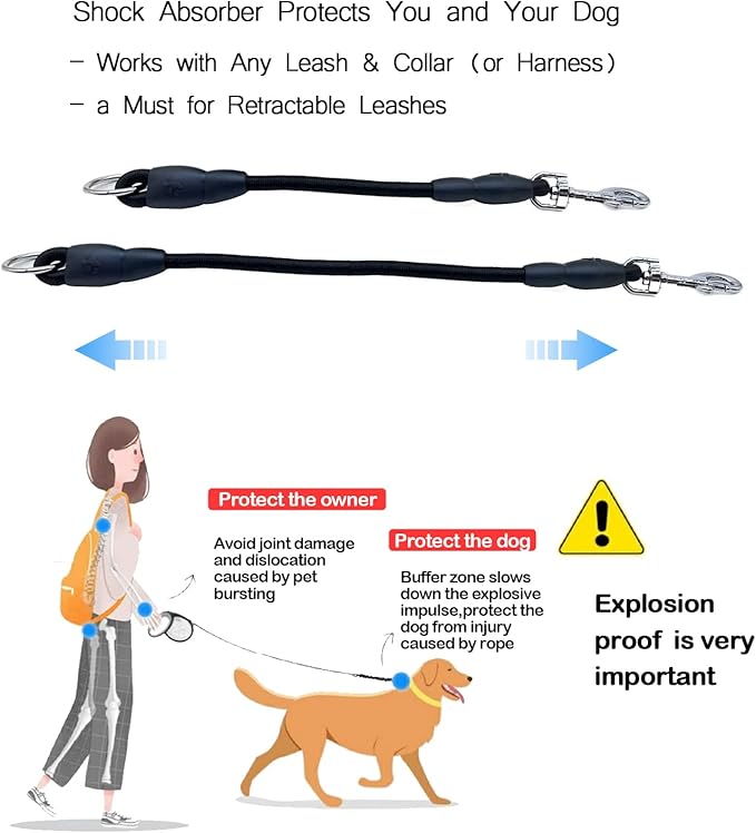 Retractable Dog Leash, 16 ft Dog Leash for Dogs up to 66 lbs, Strong Nylon Tape No Tangle, One-Handed Brake, Pause, Lock, Perfect for Medium Large Dogs; Black (Black, 16 FT (0-66 lbs))