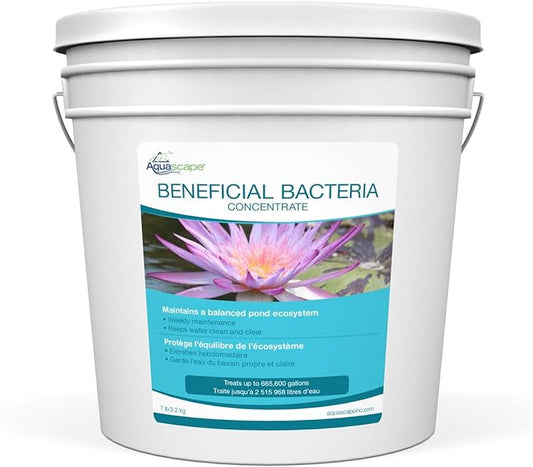 Aquascape 98950 Beneficial Bacteria Water Treatment Dry - 3.2 kg/7 lbs for Pond Water Feature Waterfall | Provides Clean, Clear and Healthy Water Conditions and Reduces Pond Maintenance