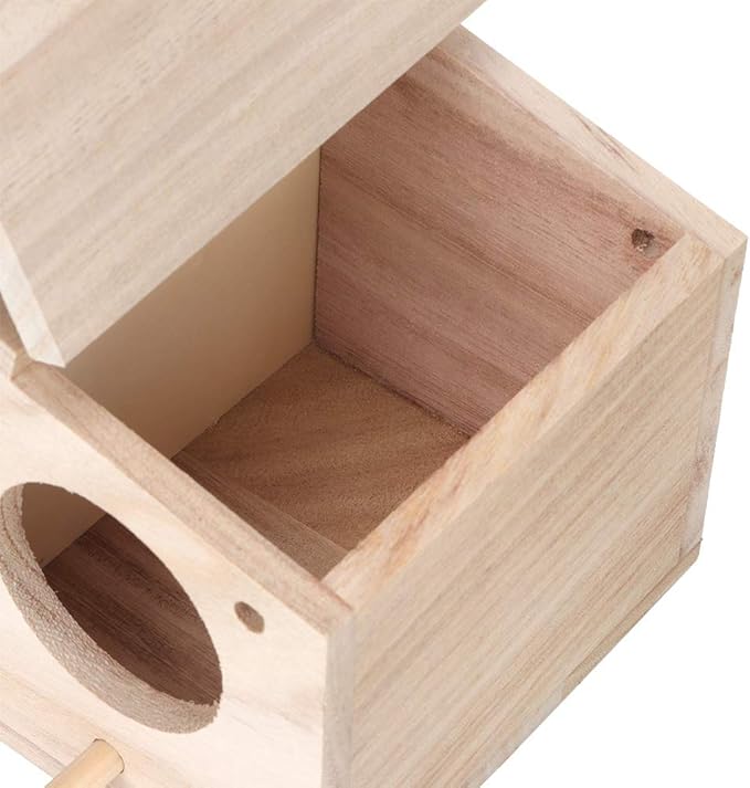 Wooden Pet Bird Nests House Breeding Box Cage Birdhouse Accessories for Parrots Swallows