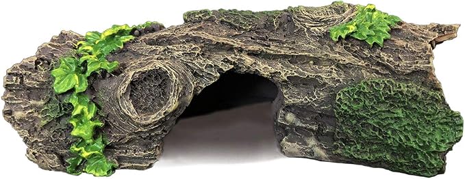 SLOCME Aquarium Wood Ornament Fish Tank Trunk Decoration - Driftwood Decor with Cave for Fish and Shrimp to Swim Through Or Hide Out