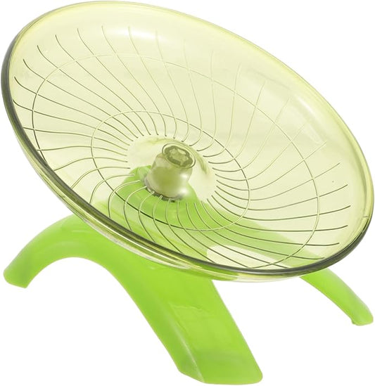BESPORTBLE Silent Guinea Pig Running Wheel Quiet Exercise Saucer for Hamsters Hedgehogs Mice Pets Smooth Edges Low Noise Design for Active Play Relief