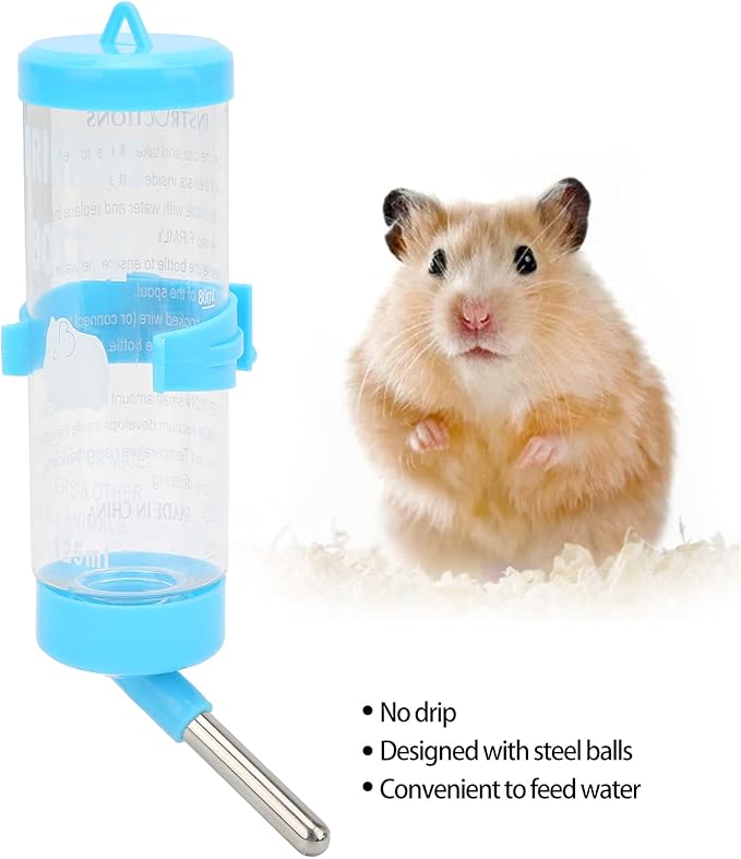 HEEPDD Small Animal Water Bottle, Automatic No Drip Hamster Water Dispenser for Pet Dwarf Hamster Gerbil Rat Chinchillas Guinea Pig Rabbit
