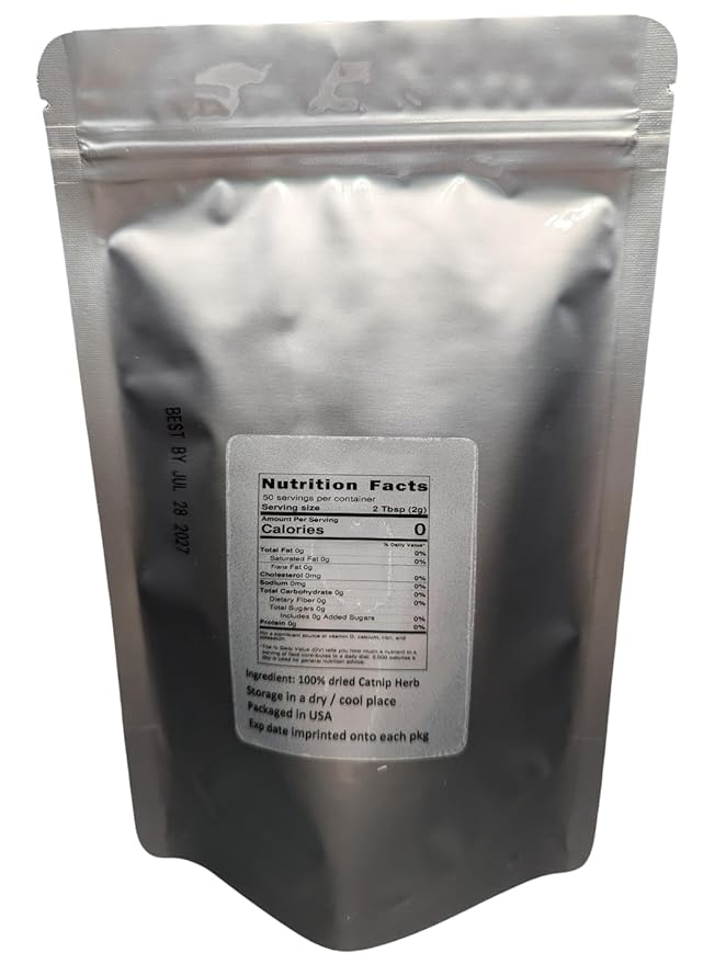 Catnip - Dried Nepeta cataria Loose Leaf/Buds by Nature Tea (1 oz)