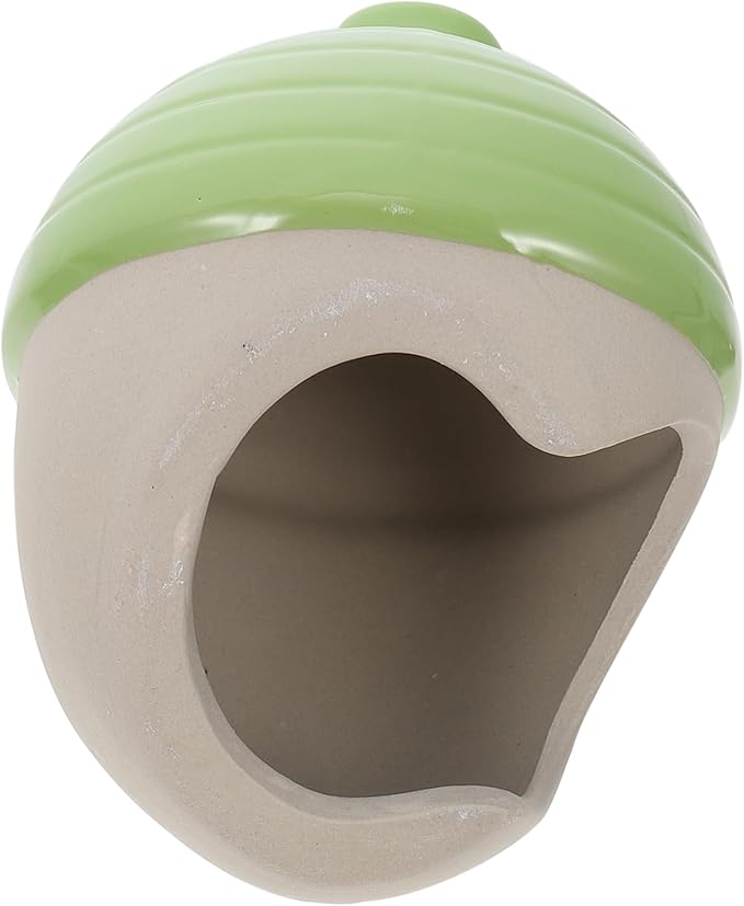 Happyyami Ceramic Nest Hamster Bed Hideout Toy for Small Pets Guinea Pig Supplies