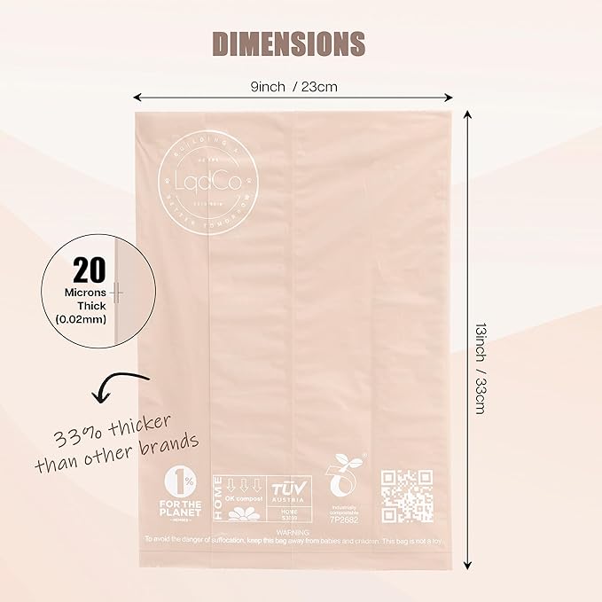 Bio-Based Dog Poop Bags, Silky Soft & Leak-Proof, Lavender-Scented, Made from Cornstarch 16 Rolls, 240 Bags