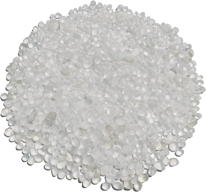 QYGL Sea Glass Stones - 0.9LB White Frosted Glass Pebbles Gemstones | Perfect for Aquarium Rocks, Fish Tank Gravel, Vase Fillers, DIY Crafts, and Home Decor