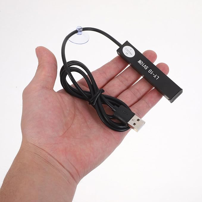 UKCOCO Mini Turtle Material Temperature Precise Tanks Abs Compact with USB Aquarium Heater 10w Control, Energy Efficient Design for 2-5l for Betta Fish and Aquatic Aquariums