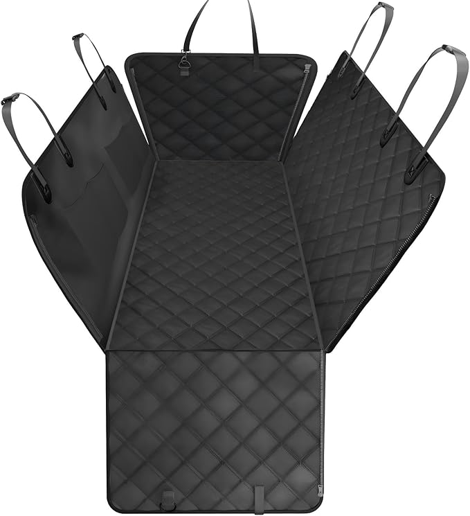 Dog Car Seat Cover for Back Seat,100% Waterproof Scratch Proof Nonslip Seat Cover,600D Heavy Duty Scratch Soft Dog Hammock
