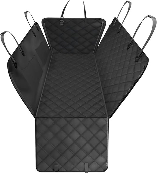 Dog Car Seat Cover for Back Seat,100% Waterproof Scratch Proof Nonslip Seat Cover,600D Heavy Duty Scratch Soft Dog Hammock