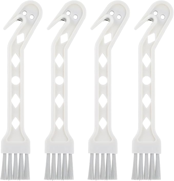4 Packs Handheld Vacuum Cleaner Brush, Roller Vacuum, Sweeping Robot Cleaner Brushs, Universal Tool Brush ABS Dust 2 in 1 Cleaning Brushs for Sweeping Robot Cleaning Hair/Pet Hair/Dust