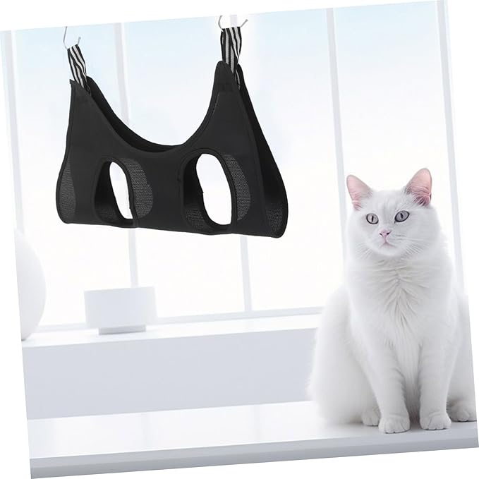 Hemoton Grooming Hammock Pet Grooming Lift Bed for Nail Clipping Space-Saving Wall Door Mount Suitable for Pets