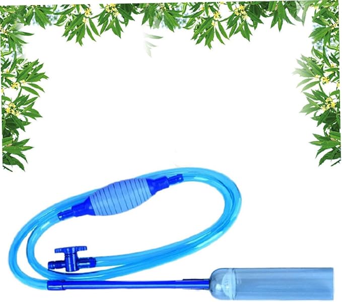 Toddmomy 2.5m Aquarium Water Changer Kit with Fish Tank Nozzle Gravel Siphon Pump