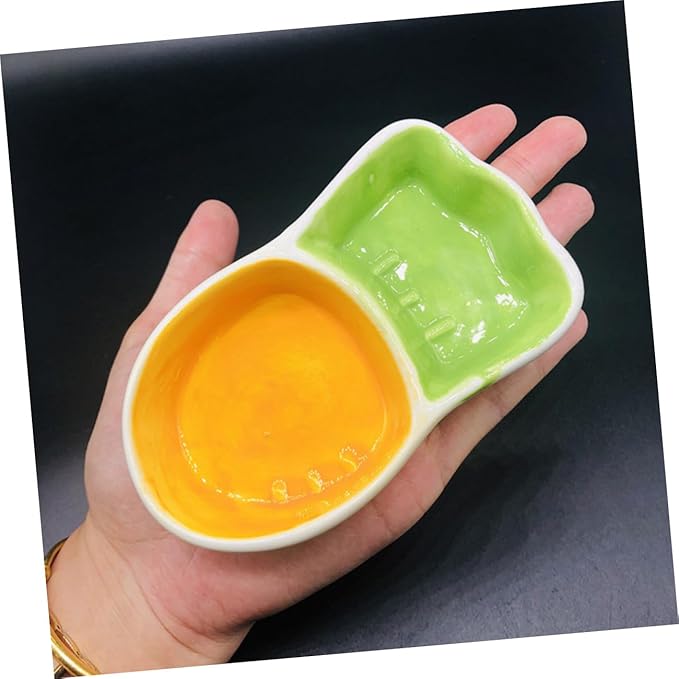 POPETPOP 2Pcs Dog Feeding Bowl Non Tip Pet Food Dish for Cats Dogs Safe Pet Feeder for Indoor Use
