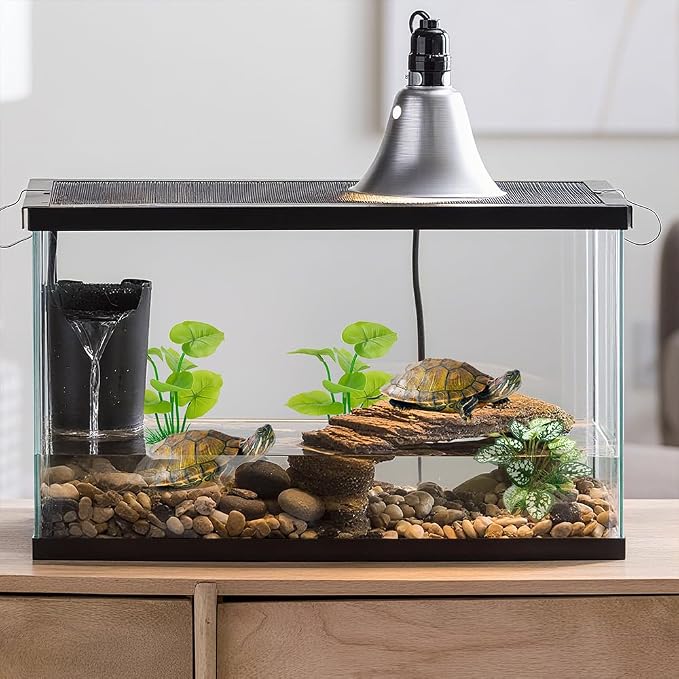 3-Pack Realistic Weighted Aquarium Plants Set for Betta Fish Tank with Base | Plastic weighted base, 2x6in & 1x5in, silk-like soft leaves, for betta tanks, reptile/terrariums, aquascaping, fade resistant