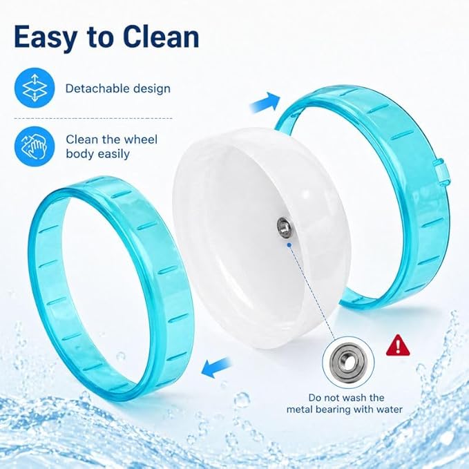 Silent Wheel Small Non-Slip Pets Running Sports Exercise Wheel for Small Animal Hamster 4.7In Diameter