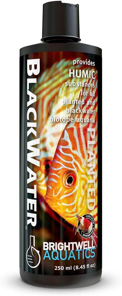 Brightwell Aquatics BlackWater Humic & Fulvic Acid for Aquariums, 250 ml
