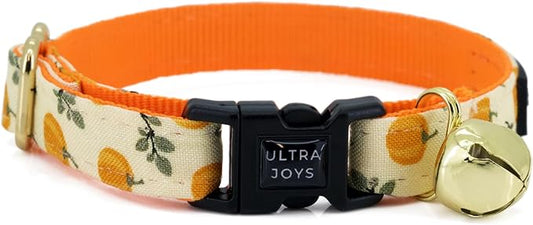 Ultra Joys Breakaway Cat Collar with Bells - Boy & Girl Collar Kitten Size Large