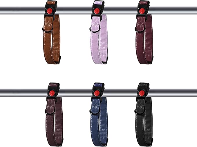 Soft Leather 4ft Dog Collar and Leash Set,Stylish 4ft PU Leather Dog Training Leash, Adjustable Durable Pet Collars with Quick Release Buckle for Large Dogs,Medium Dogs,Terracotta (red-Brown, 4 feet)
