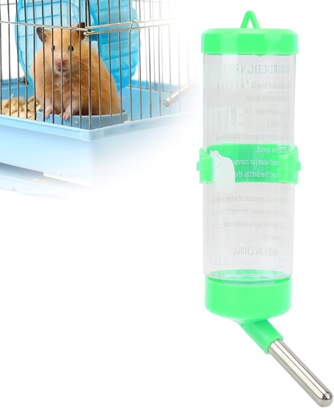 HEEPDD Small Animal Water Bottle, Automatic No Drip Dispenser for Hamster, Gerbil, Rat, Chinchilla, Guinea Pig, Rabbit