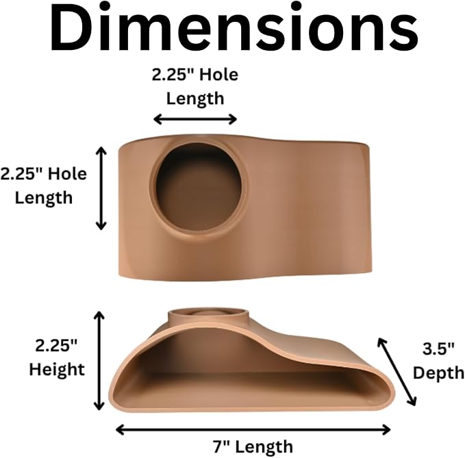 Aquarium Underground Tunnel Cave Natural Curve | Viewing Fish & Shrimp Under Gravel Tunnel | Fish Tank Decor Decoration Hideout Perfect for Corydora Catfish, Kuhli Loach, Pleco (Brown)
