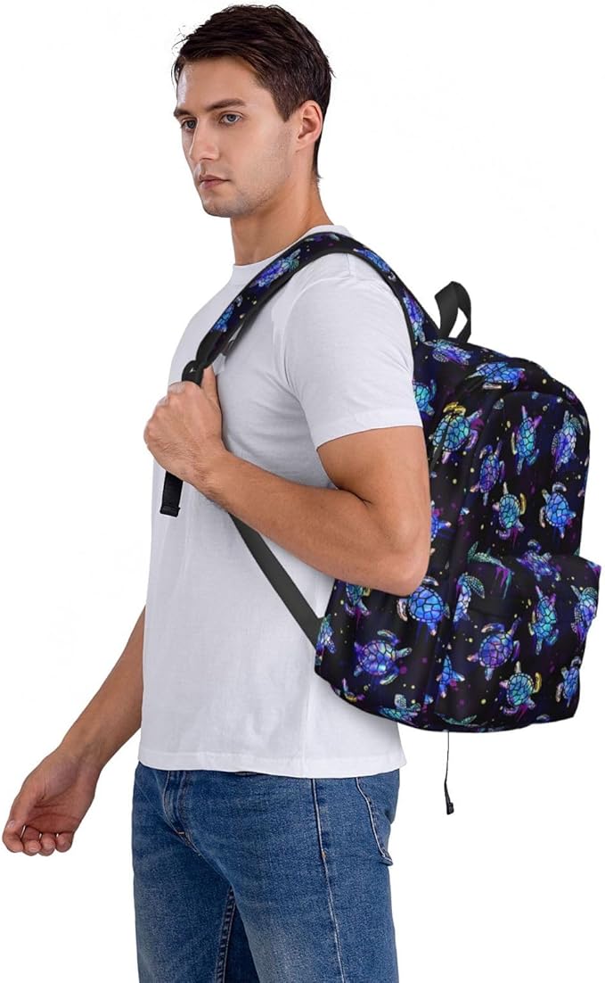 Sea Turtles Backpack for Women 16.9 inch Travel Casual Laptop Backpack Lightweight Waterproof Hiking Daypack