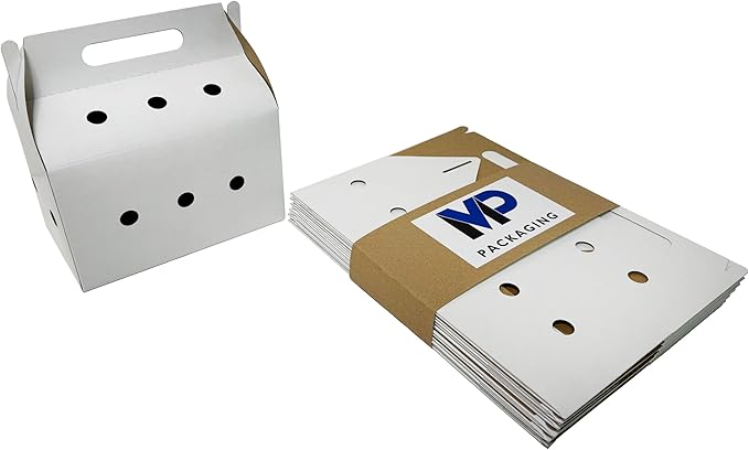 Disposable pet Carriers for Small animals-12 Pack (White)