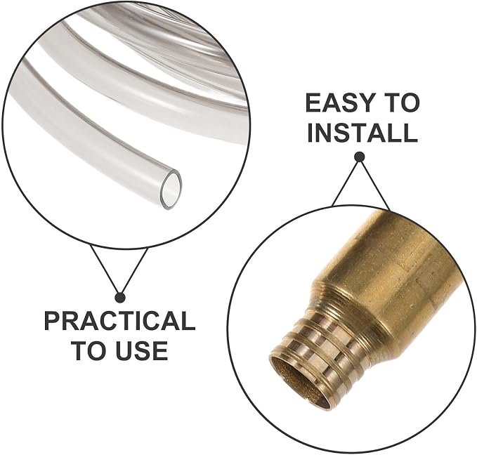 GALPADA Aquarium Siphon Vacuum Water Changer with PVC Nozzle 5m Hose | Gravel Washer for Freshwater Maintenance, Includes Hose Clamp and Replacement Kit, Flexible Tubing for Routine Cleaning
