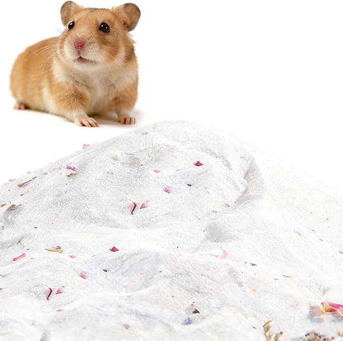 mini&moe Hamster Bath Sand | No-Dust Bath or Potty Litter for Hamster Chinchillas Gerbil Mice Degu or Other Small Pets 2.2LB