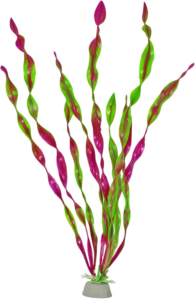 10 Pcs Artificial Aquarium Plants, Plastic Aquatic Plant Decor for Fish Tank, Stream Tank, Aquarium Landscape Decoration (30cmhd-GR)