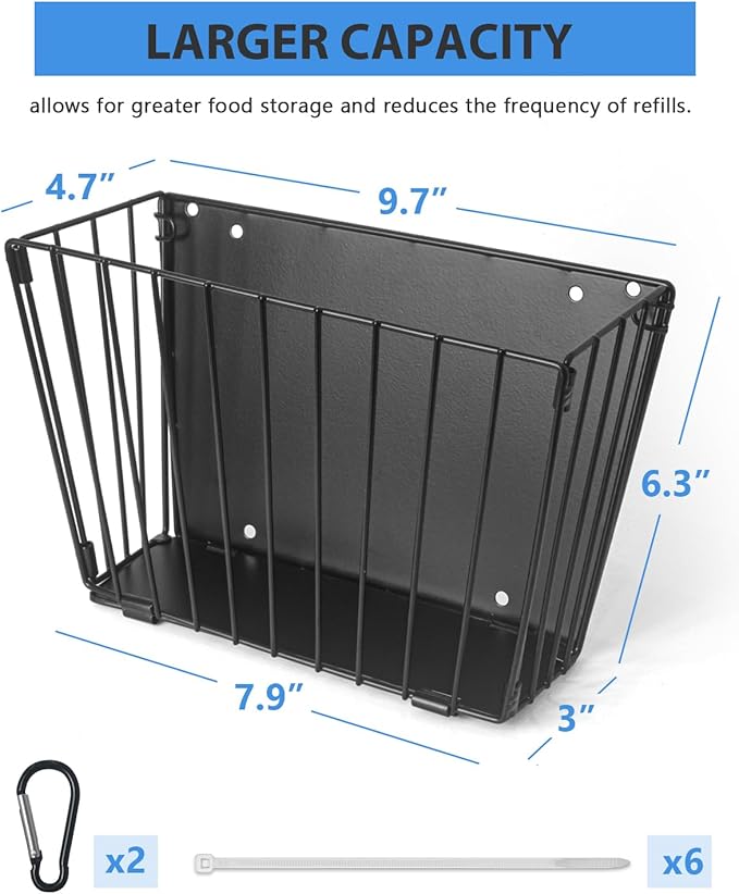 X Large Rabbit Hay Feeder Guinea Pig Hay Feeder Metal Frame Bunny Hay Holder Guinea Pig Hay Holder for Bunny, Guinea Pigs, Chinchillas, Small Animals (1 Pack)